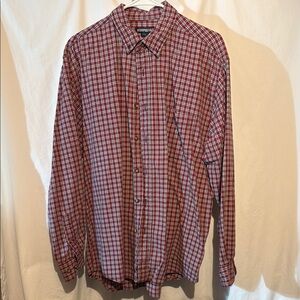 Aeropostale Red Casual Button Down Shirt